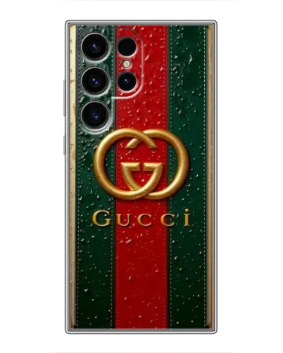 Чехол для Vivo Y19s с картинкой «Gucci — фирменная полоса и золото» Чехол для Vivo Y19s с картинкой «Gucci — фирменная полоса и золото»