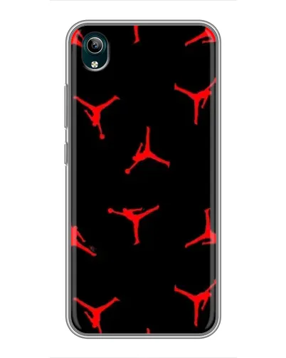 Чехол для Vivo Y1s с картинкой «Jordan Red Pattern» Чехол для Vivo Y1s с картинкой «Jordan Red Pattern»