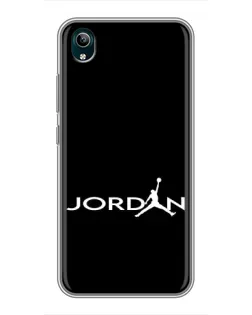 Чехол для Vivo Y1s с картинкой «Jordan White Logo»
