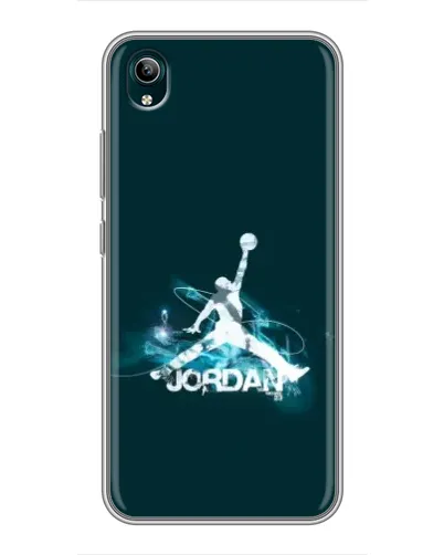 Чехол для Vivo Y1s с картинкой «Jordan Blue Fire» Чехол для Vivo Y1s с картинкой «Jordan Blue Fire»
