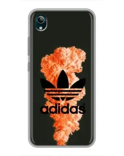 Чехол для Vivo Y1s с картинкой «Оранжевый дым Adidas» Чехол для Vivo Y1s с картинкой «Оранжевый дым Adidas»