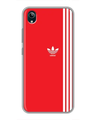 Чехол для Vivo Y1s с картинкой «Красный минимализм Adidas» Чехол для Vivo Y1s с картинкой «Красный минимализм Adidas»