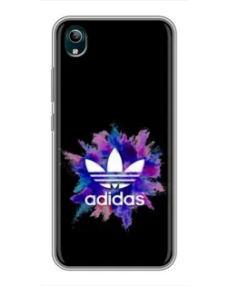 Чехол для Vivo Y1s с картинкой «Взрыв красок Adidas»