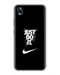 Чехол для Vivo Y1s с картинкой «Текстовый принт Nike» Чехол для Vivo Y1s с картинкой «Текстовый принт Nike»