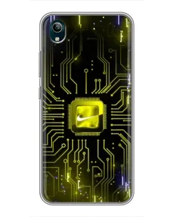 Чехол для Vivo Y1s с картинкой «Nike — золотая искра» Чехол для Vivo Y1s с картинкой «Nike — золотая искра»