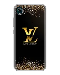 Чехол для Vivo Y1s с картинкой «LV — золотые искры»