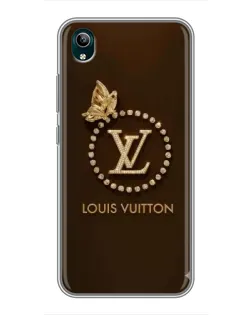 Чехол для Vivo Y1s с картинкой «LV — золотая печать»