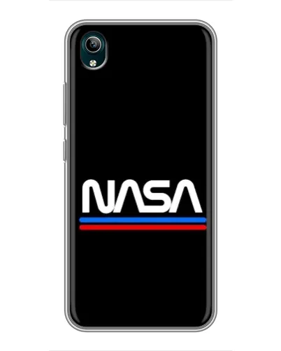 Чехол для Vivo Y1s с картинкой «NASA — классика Red Blue» Чехол для Vivo Y1s с картинкой «NASA — классика Red Blue»