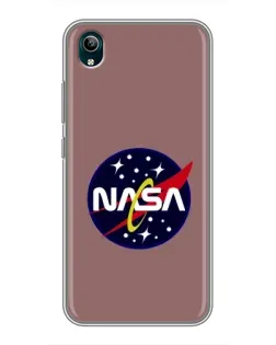Чехол для Vivo Y1s с картинкой «NASA — ретро космос» Чехол для Vivo Y1s с картинкой «NASA — ретро космос»