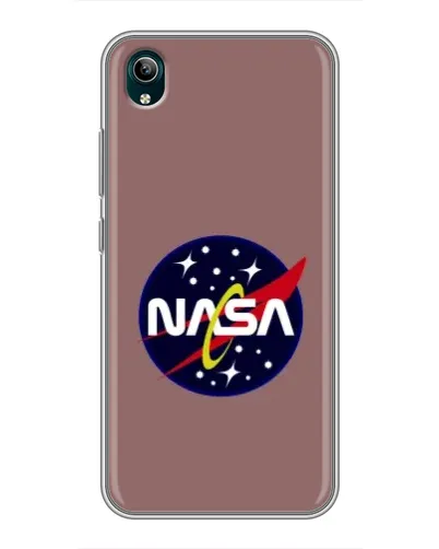 Чехол для Vivo Y1s с картинкой «NASA — ретро космос» Чехол для Vivo Y1s с картинкой «NASA — ретро космос»