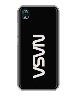 Чехол для Vivo Y1s с картинкой «NASA — вертикальный логотип» Чехол для Vivo Y1s с картинкой «NASA — вертикальный логотип»