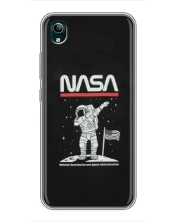 Чехол для Vivo Y1s с картинкой «NASA — шагаем по Луне» Чехол для Vivo Y1s с картинкой «NASA — шагаем по Луне»