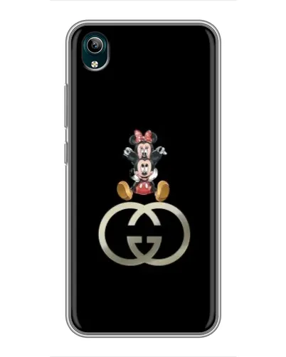 Чехол для Vivo Y1s с картинкой «Минни Маус на лого»