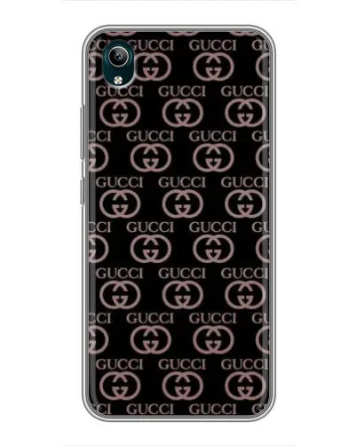 Чехол для Vivo Y1s с картинкой «Классическая монограмма Gucci»
