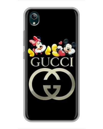Чехол для Vivo Y1s с картинкой «Gucci — герои Disney»