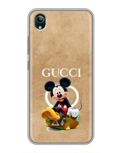 Чехол для Vivo Y1s с картинкой «Микки Маус Gucci — крафт»