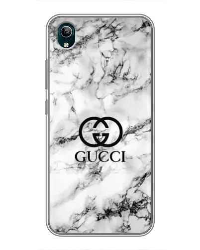 Чехол для Vivo Y1s с картинкой «Gucci — мраморный шик»