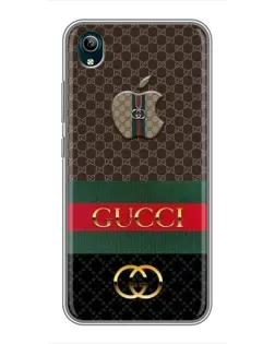 Чехол для Vivo Y1s с картинкой «Gucci — брендированный десерт»