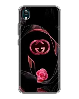 Чехол для Vivo Y1s с картинкой «Gucci — неоновая роза»