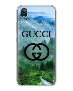 Чехол для Vivo Y1s с картинкой «Gucci — горный пейзаж»