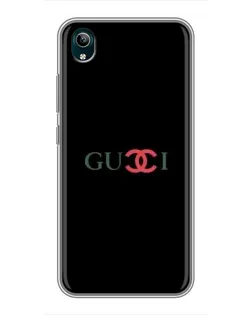 Чехол для Vivo Y1s с картинкой «Gucci — красный градиент»