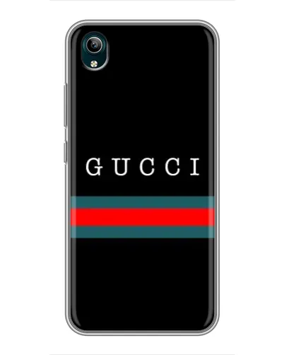 Чехол для Vivo Y1s с картинкой «Gucci — красный пояс»