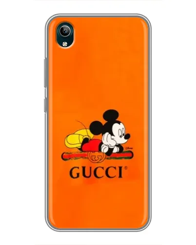 Чехол для Vivo Y1s с картинкой «Микки Маус Gucci — оранж» Чехол для Vivo Y1s с картинкой «Микки Маус Gucci — оранж»