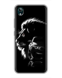 Чехол для Vivo Y1s с картинкой «BMW и лев»