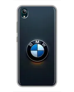 Чехол для Vivo Y1s с картинкой «Логотип BMW — минимализм»