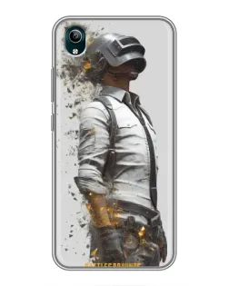 Чехол для Vivo Y1s с картинкой «PUBG — боец в пыли»