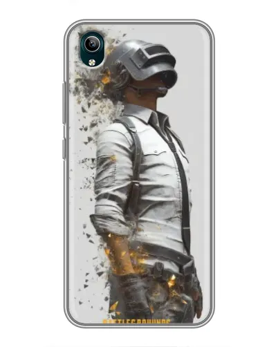 Чехол для Vivo Y1s с картинкой «PUBG — боец в пыли»