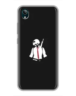 Чехол для Vivo Y1s с картинкой «PUBG — силуэт воина»
