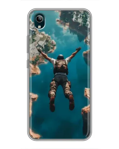 Чехол для Vivo Y1s с картинкой «PUBG — свободное падение»