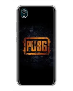 Чехол для Vivo Y1s с картинкой «PUBG — золотой логотип»