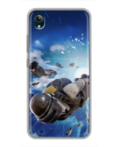 Чехол для Vivo Y1s с картинкой «Десант PUBG — прыжок»