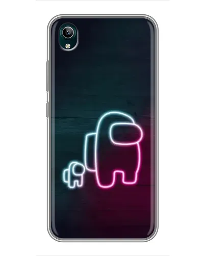 Чехол для Vivo Y1s с картинкой «Among Us неон-арт» Чехол для Vivo Y1s с картинкой «Among Us неон-арт»