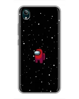 Чехол для Vivo Y1s с картинкой «Красный Among Us»