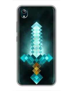 Чехол для Vivo Y1s с картинкой «Алмазный меч неон» Чехол для Vivo Y1s с картинкой «Алмазный меч неон»