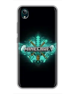Чехол для Vivo Y1s с картинкой «Minecraft Diamond лого» Чехол для Vivo Y1s с картинкой «Minecraft Diamond лого»