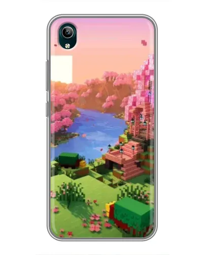 Чехол для Vivo Y1s с картинкой «Розовое дерево Minecraft» Чехол для Vivo Y1s с картинкой «Розовое дерево Minecraft»