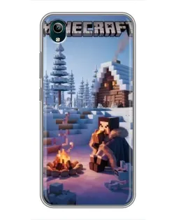 Чехол для Vivo Y1s с картинкой «Зимний Minecraft» Чехол для Vivo Y1s с картинкой «Зимний Minecraft»