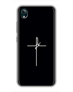 Чехол для Vivo Y1s с картинкой «Тонкий крест»