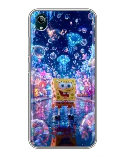 Чехол для Vivo Y1s с картинкой «Неоновый океан»