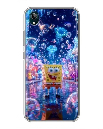 Чехол для Vivo Y1s с картинкой «Неоновый океан»