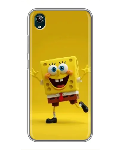 Чехол для Vivo Y1s с картинкой «Позитивный Губка Боб»