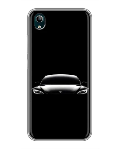 Чехол для Vivo Y1s с картинкой «Фары Tesla Night»