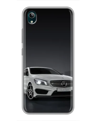 Чехол для Vivo Y1s с картинкой «Mercedes AMG GT Silver»