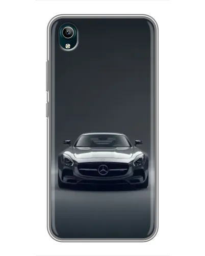 Чехол для Vivo Y1s с картинкой «Mercedes на черном»