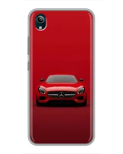 Чехол для Vivo Y1s с картинкой «Красный Mercedes AMG»