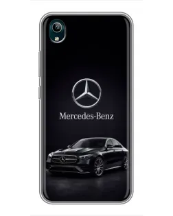 Чехол для Vivo Y1s с картинкой «Mercedes — решетка радиатора»